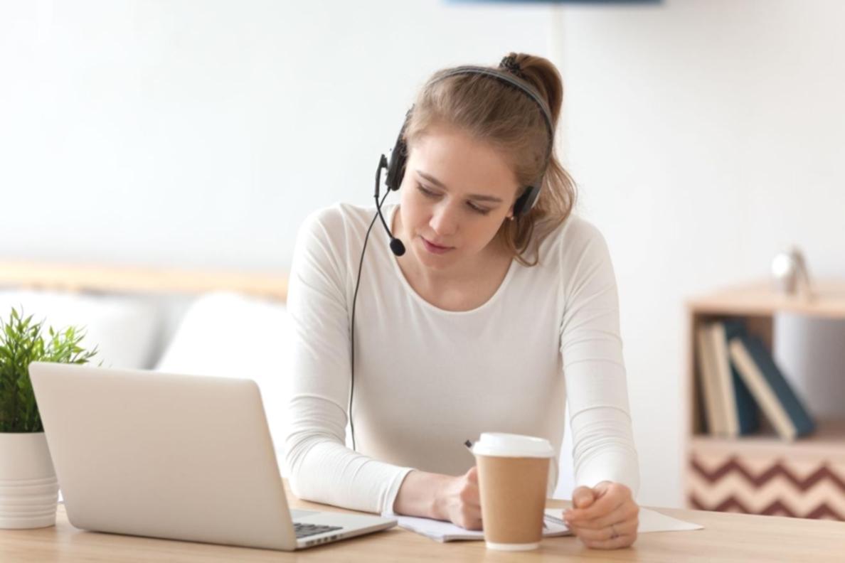 Příprava obsahu webináře — pracovní záběr
